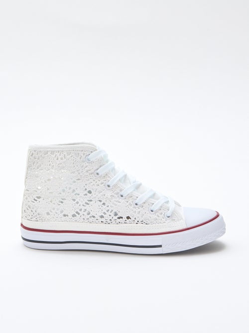 Zapatillas altas de macramé - Kiabi