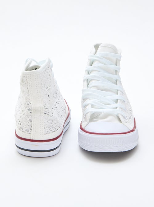 Zapatillas altas de macramé - Kiabi