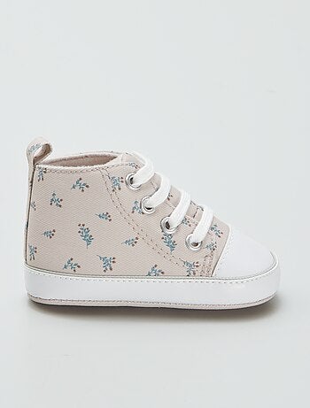 Zapatillas altas de tela