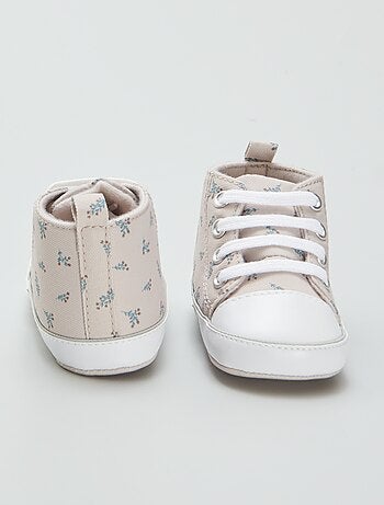Zapatillas altas de tela