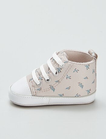 Zapatillas altas de tela