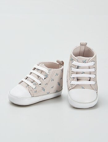 Zapatillas altas de tela