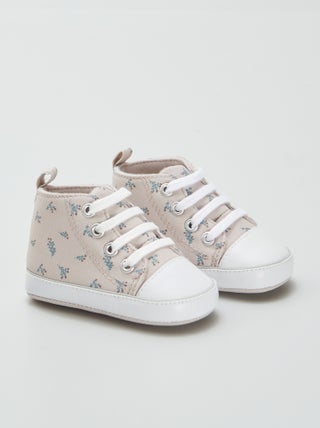 Zapatillas altas de tela