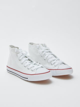 Zapatillas altas de tela