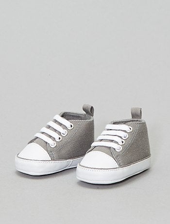 Zapatillas altas de tela - Kiabi