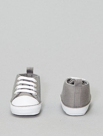 Zapatillas altas de tela - Kiabi