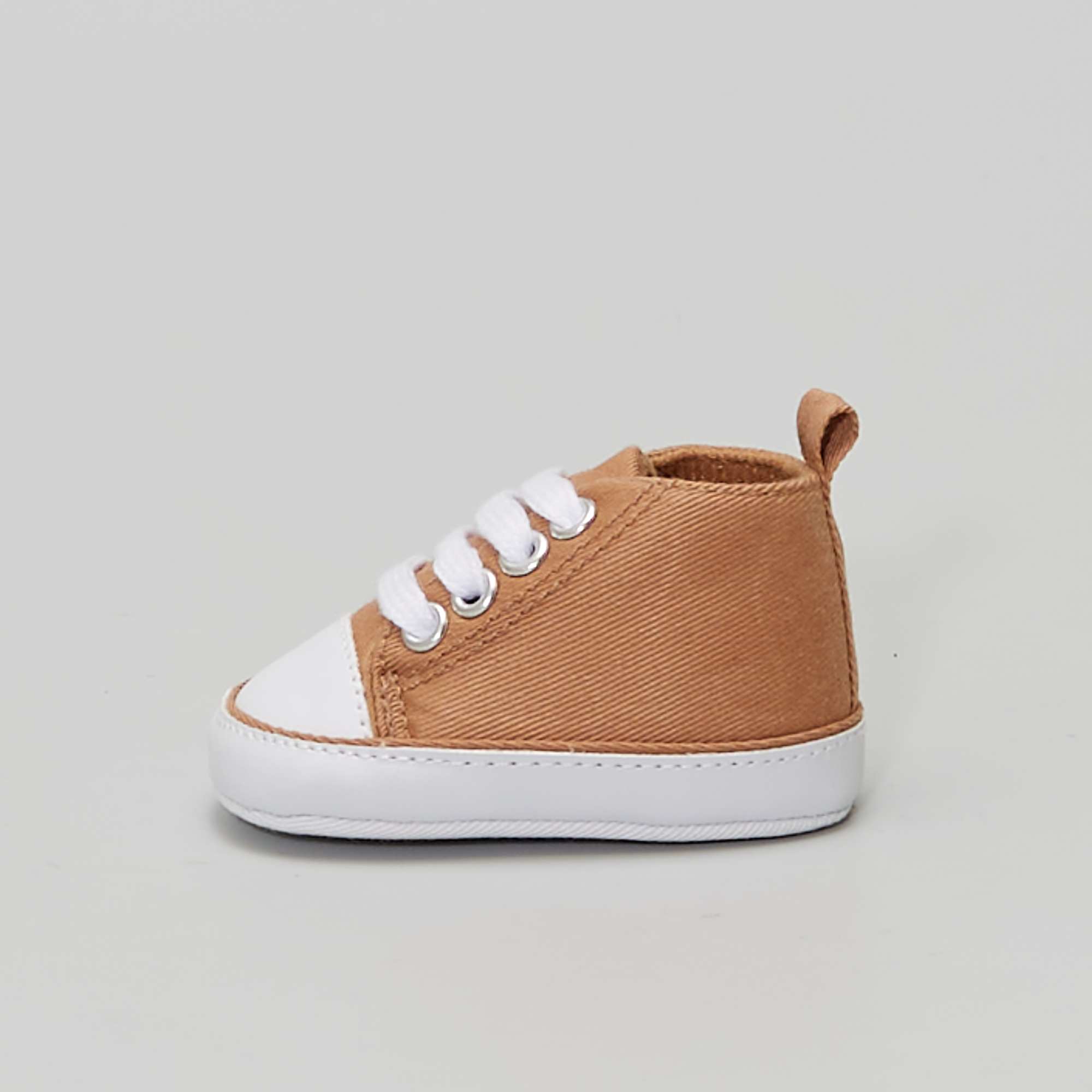 Zapatillas altas de tela bebé niño blanco Kiabi 4,00€