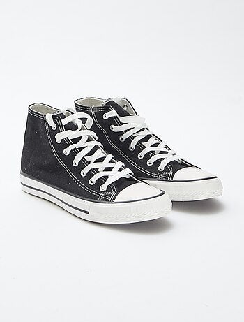 Zapatillas altas de tela