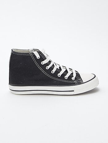 Zapatillas altas de tela