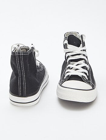 Zapatillas altas de tela