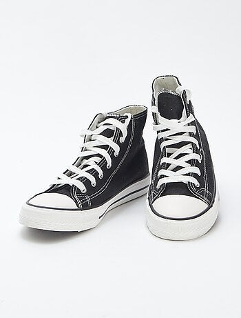 Zapatillas altas de tela