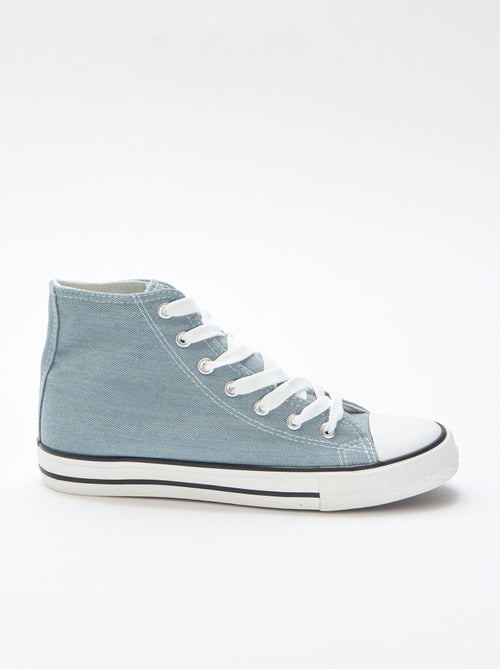 Zapatillas altas en vaquero - Kiabi