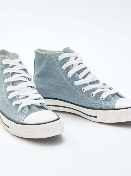 Zapatillas altas en vaquero - Kiabi