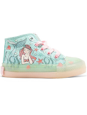 Zapatillas altas estampado unicornio