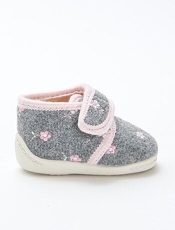 Zapatillas altas forradas con velcro