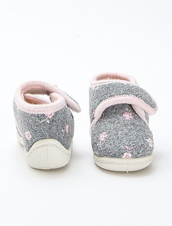 Zapatillas altas forradas con velcro