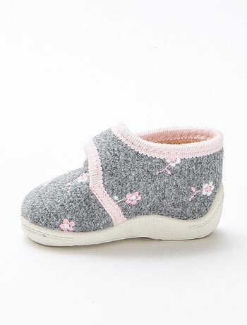 Zapatillas altas forradas con velcro