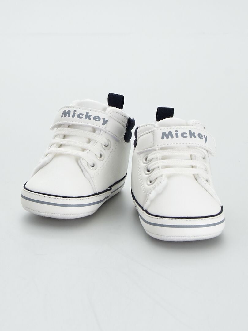 Zapatillas altas forradas 'Mickey' BLANCO - Kiabi