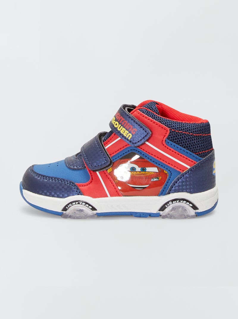 Zapatillas altas luminosas 'Cars' azul navy - Kiabi