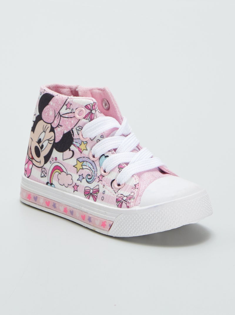 Zapatillas altas luminosas 'Minnie' ROSA - Kiabi