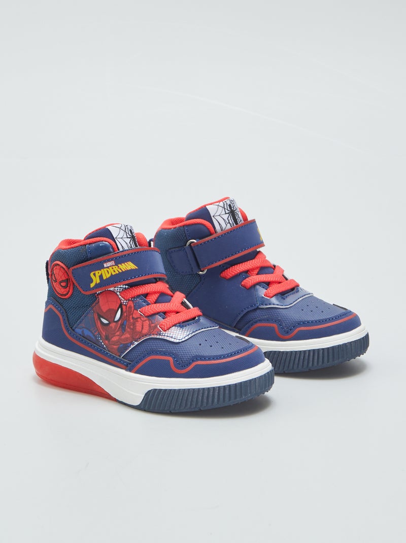 Zapatillas altas luminosas 'Spider-Man' AZUL - Kiabi