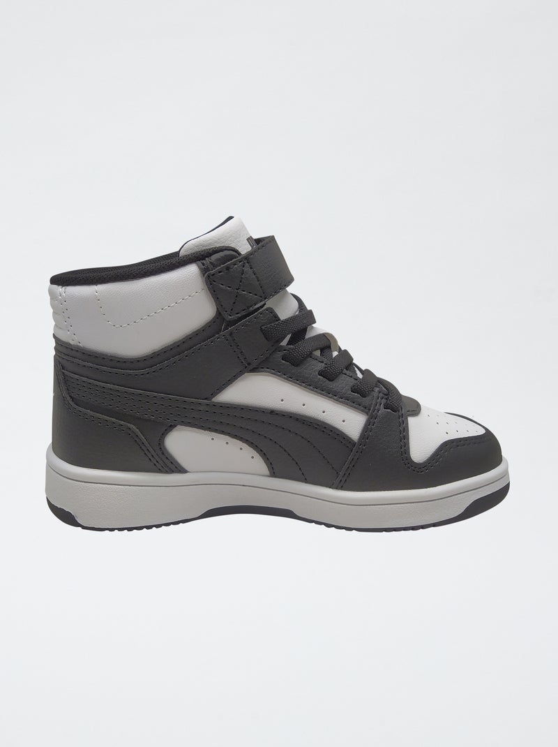 Zapatillas altas 'PUMA' velcro + cordones Blanco - Kiabi