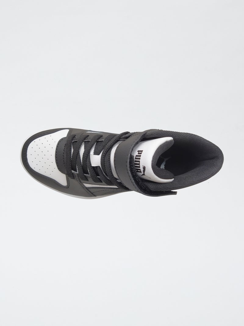 Zapatillas altas 'PUMA' velcro + cordones Blanco - Kiabi