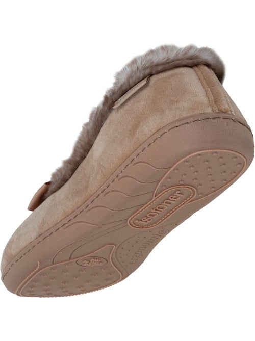 Zapatillas bailarinas aterciopelada, plantilla mujer Isotoner - Kiabi
