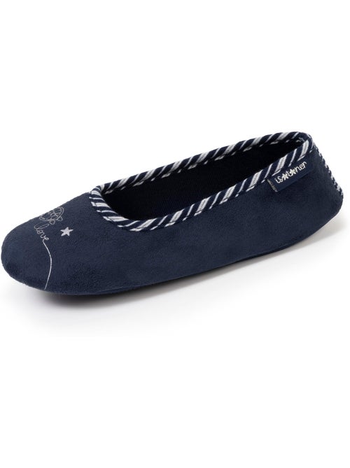 Zapatillas bailarinas bordado en plata, muy cómodo niña isotoner - Kiabi Zapatillas bailarinas bordado en plata, muy cómodo niña isotoner - Kiabi