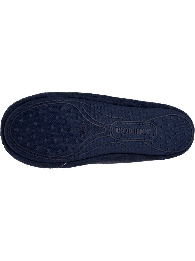 Zapatillas bailarinas bordado en plata, muy cómodo niña isotoner Azul marino - Kiabi
