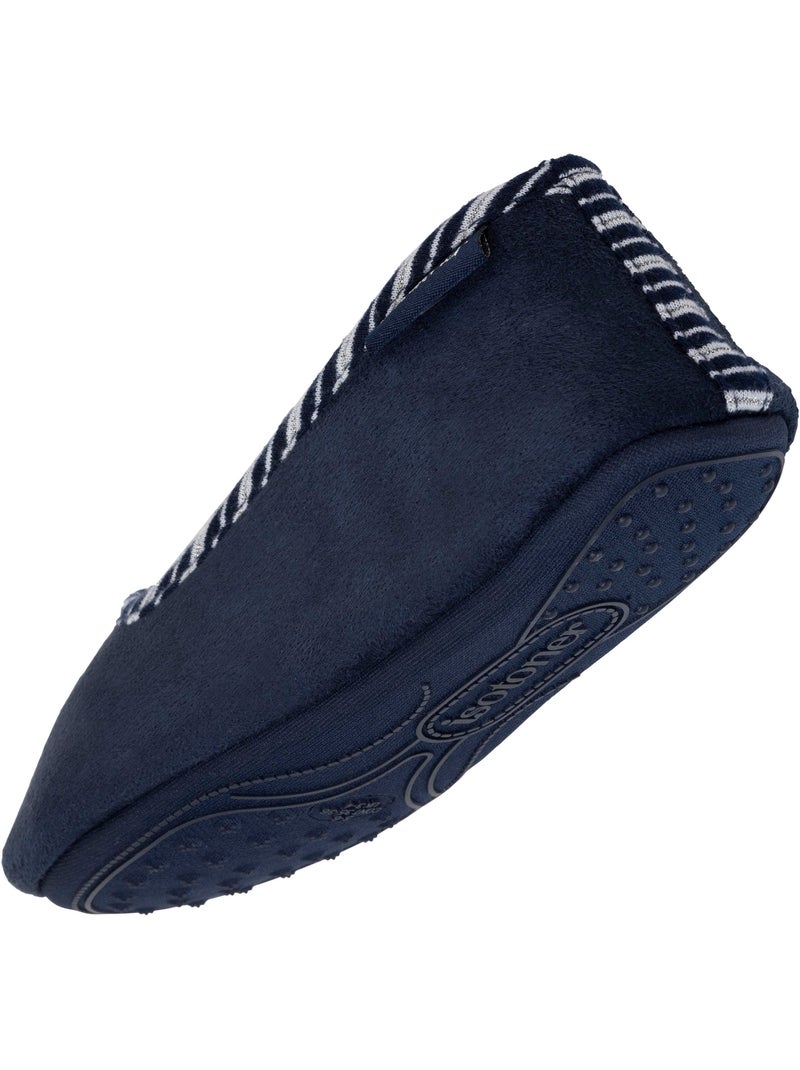 Zapatillas bailarinas bordado en plata, muy cómodo niña isotoner Azul marino - Kiabi