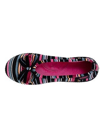 Zapatillas bailarinas cómoda plantilla ergonómica, suela con mujer Isotoner