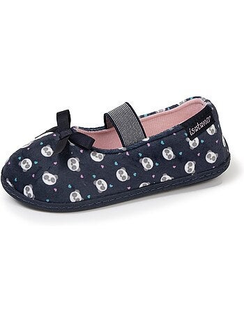 Zapatillas bailarinas con banda elástica de sujeción, suela niña isotoner