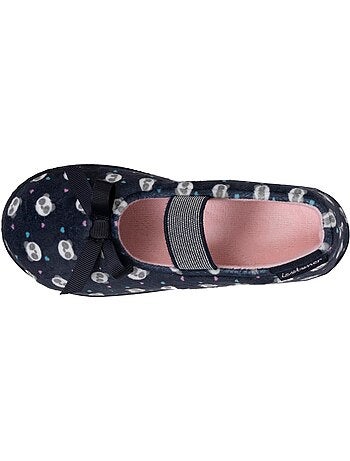 Zapatillas bailarinas con banda elástica de sujeción, suela niña isotoner