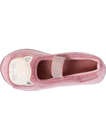 Zapatillas bailarinas con banda elástica de sujeción, suela niña isotoner