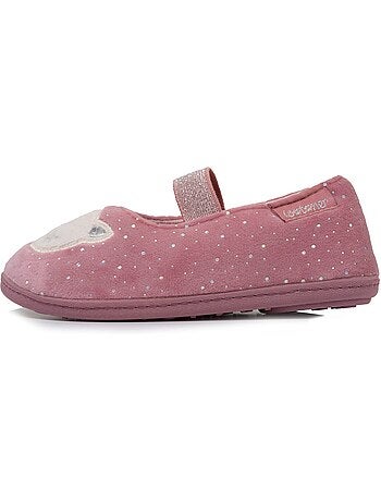 Zapatillas bailarinas con banda elástica de sujeción, suela niña isotoner