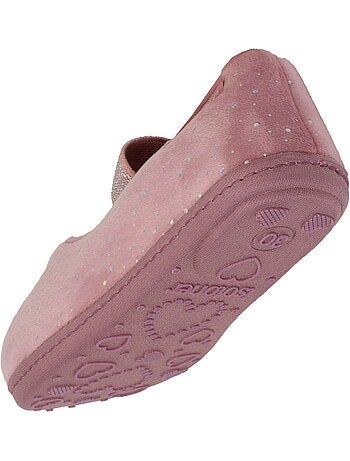 Zapatillas bailarinas con banda elástica de sujeción, suela niña isotoner