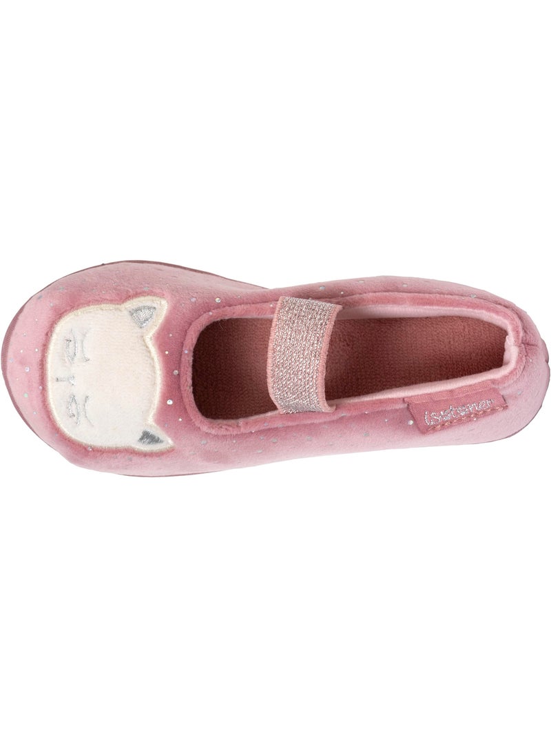 Zapatillas bailarinas con banda elástica de sujeción, suela niña isotoner Rosa pálido - Kiabi