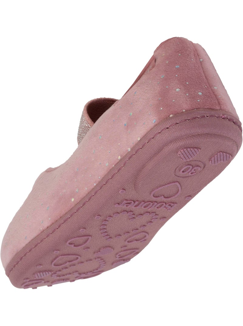 Zapatillas bailarinas con banda elástica de sujeción, suela niña isotoner Rosa pálido - Kiabi