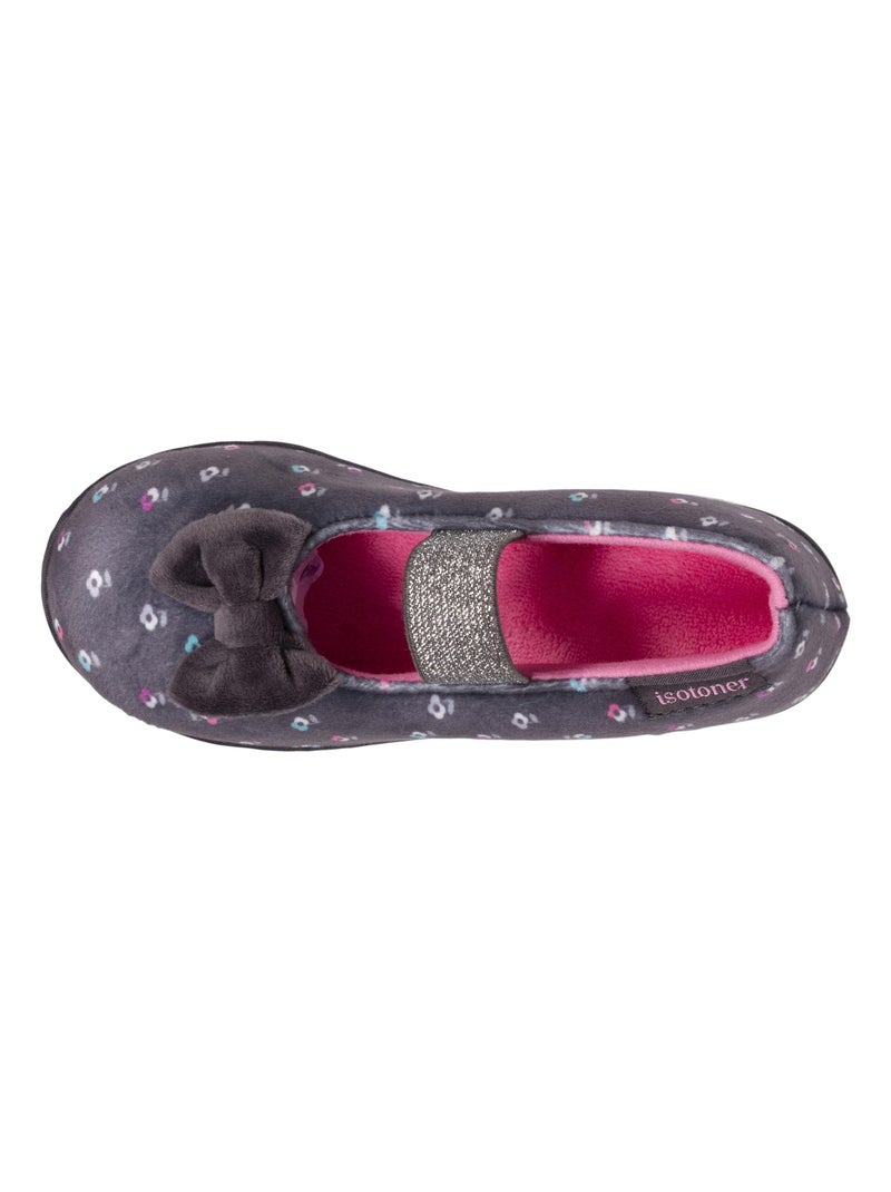 Zapatillas bailarinas con elástico, ligero y cómodo, fácil de niña Isotoner Gris magenta azul - Kiabi