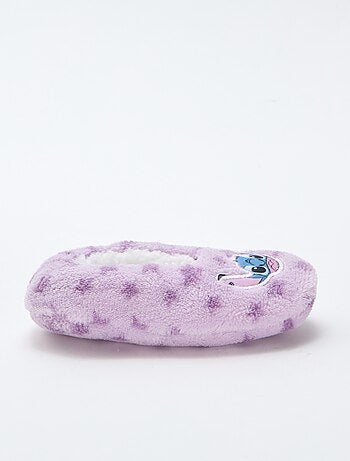 Zapatillas bailarinas de forro polar 'Stitch'