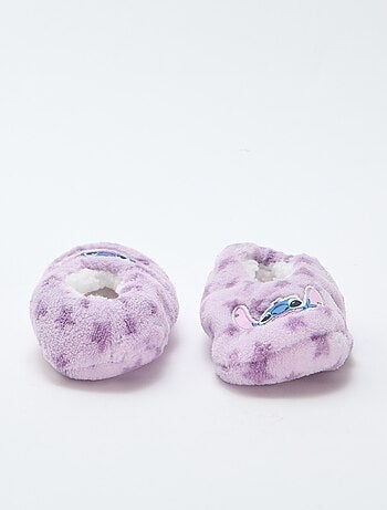 Zapatillas bailarinas de forro polar 'Stitch'