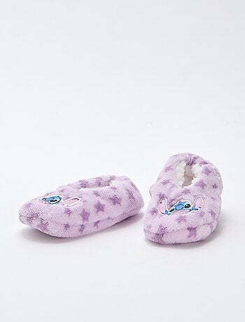 Zapatillas bailarinas de forro polar 'Stitch'