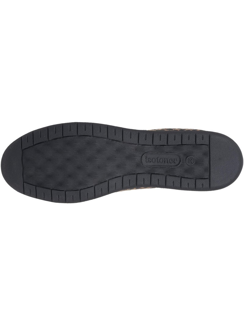 Zapatillas bailarinas flexible, ultracómodo y ligero, mujer isotoner Negro Marrón - Kiabi