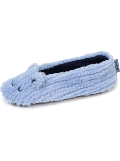 Zapatillas bailarinas imitación de piel, suela antideslizante mujer isotoner - Kiabi