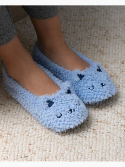Zapatillas bailarinas imitación de piel, suela antideslizante mujer isotoner - Kiabi