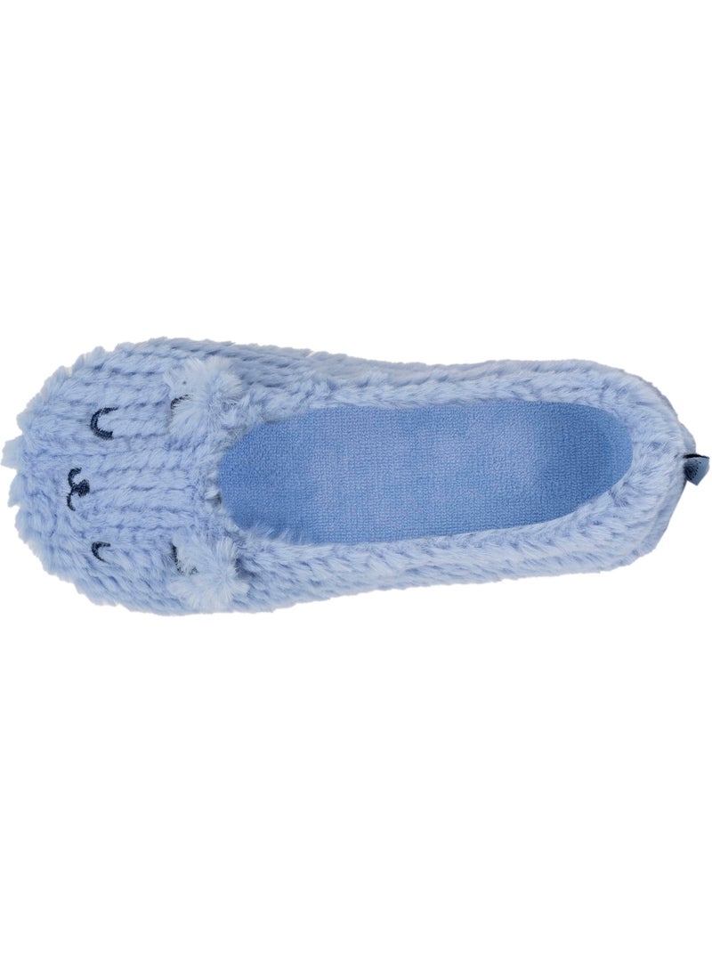 Zapatillas bailarinas imitación de piel, suela antideslizante mujer isotoner Azul Azul - Kiabi
