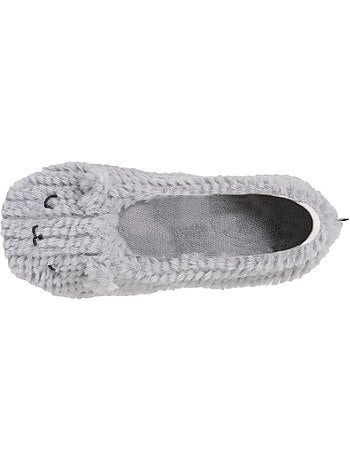 Zapatillas bailarinas imitación de piel, suela antideslizante mujer isotoner