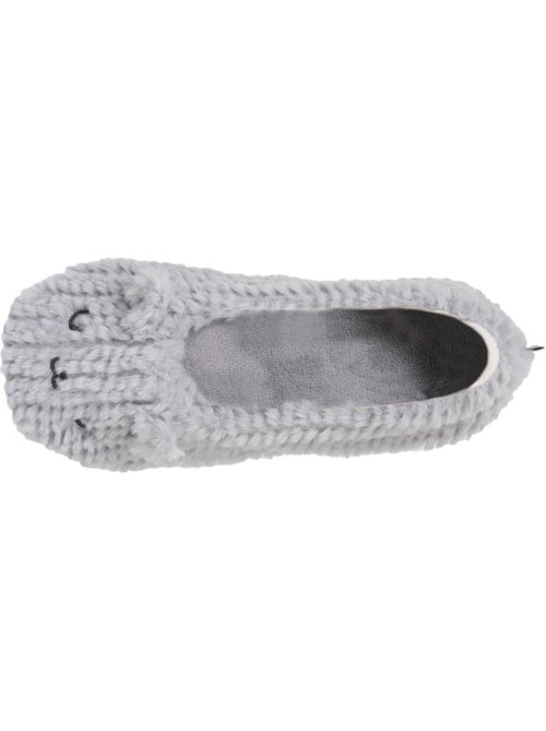 Zapatillas bailarinas imitación de piel, suela antideslizante mujer isotoner - Kiabi