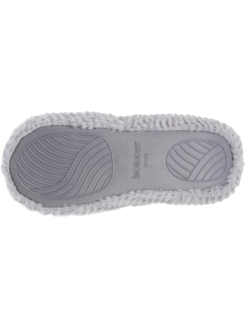 Zapatillas bailarinas imitación de piel, suela antideslizante mujer isotoner - Kiabi